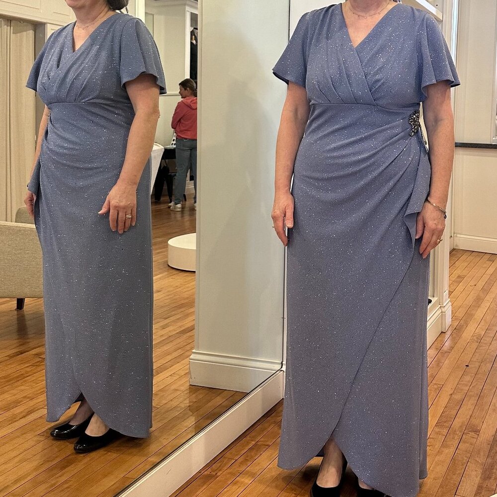 NEVER WORN Shimmery Periwinkle MOB/MOG Dress